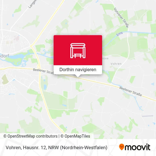 Vohren, Hausnr. 12 Karte