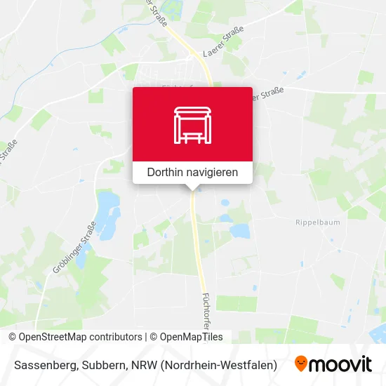 Sassenberg, Subbern Karte