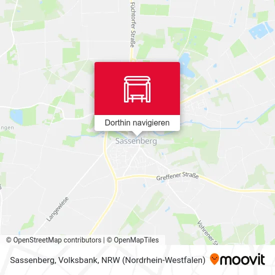 Sassenberg, Volksbank Karte