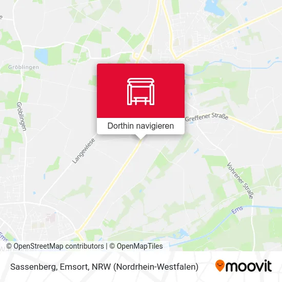 Sassenberg, Emsort Karte