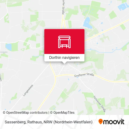 Sassenberg, Rathaus Karte