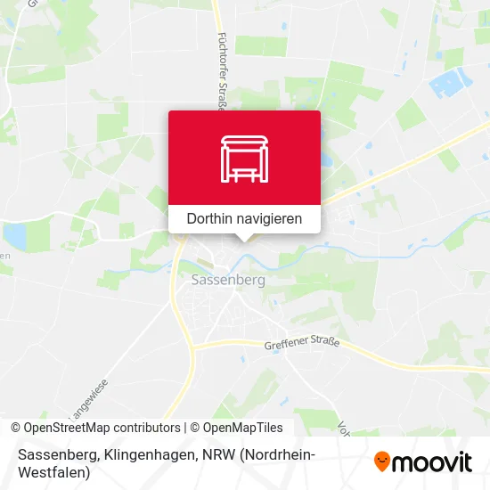 Sassenberg, Klingenhagen Karte