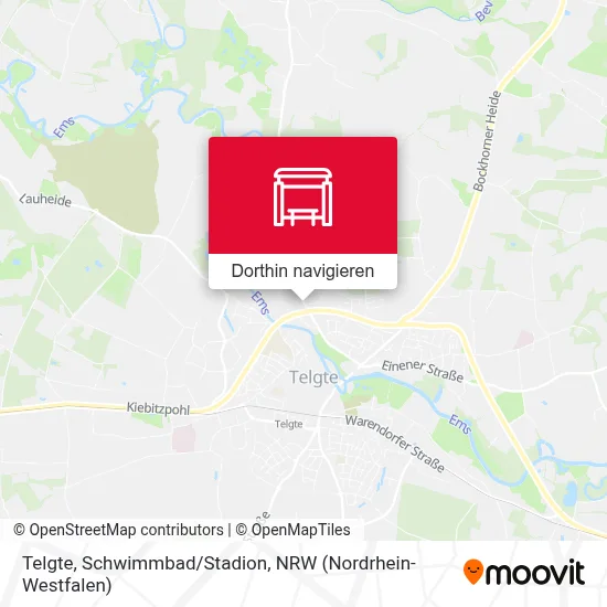 Telgte, Schwimmbad/Stadion Karte