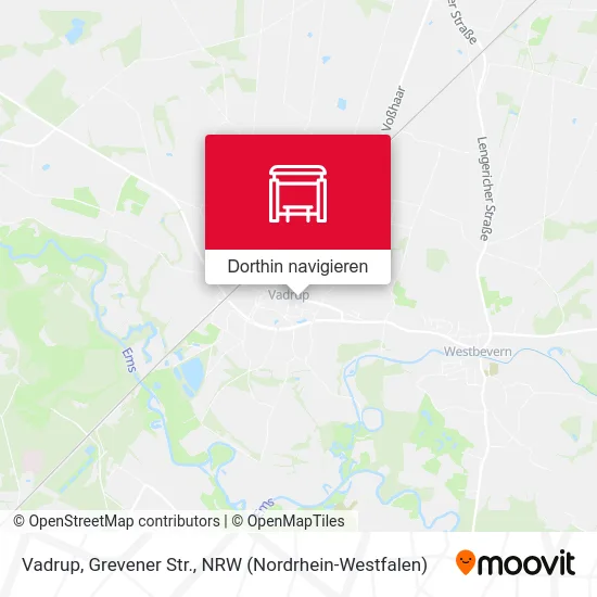 Vadrup, Grevener Str. Karte