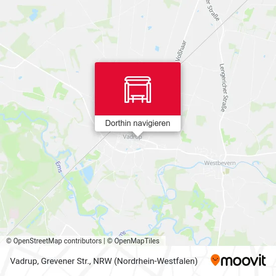 Vadrup, Grevener Str. Karte