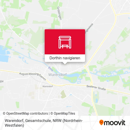 Warendorf, Gesamtschule Karte