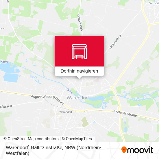 Warendorf, Gallitzinstraße Karte