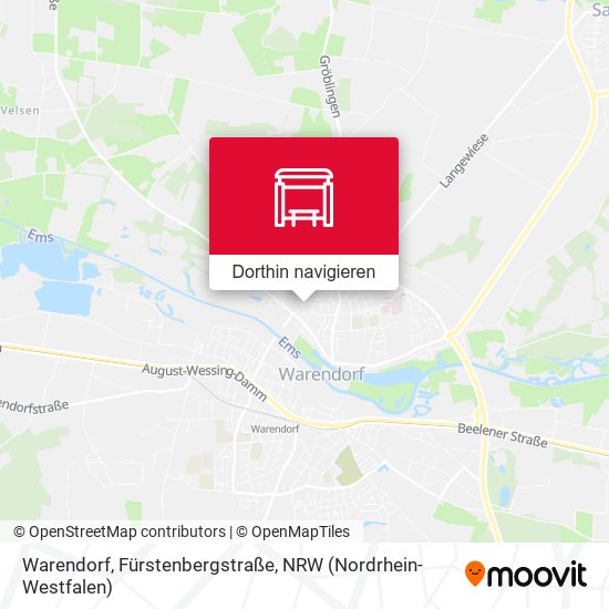 Warendorf, Fürstenbergstraße Karte