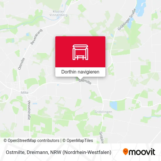 Ostmilte, Dreimann Karte