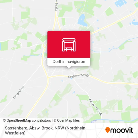 Sassenberg, Abzw. Brook Karte