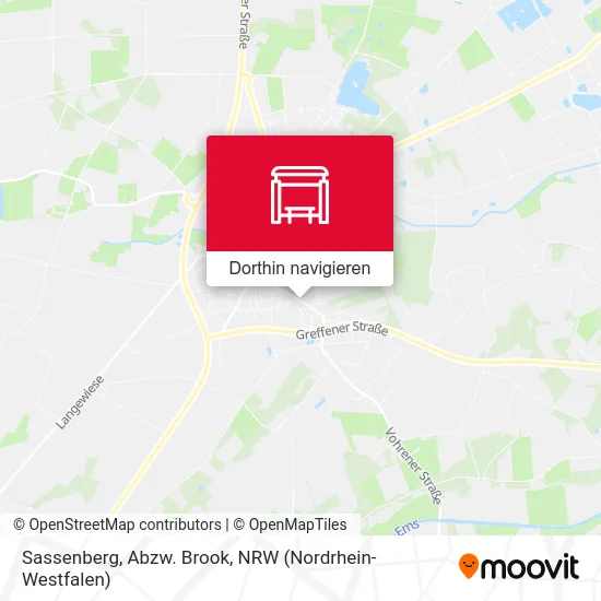 Sassenberg, Abzw. Brook Karte