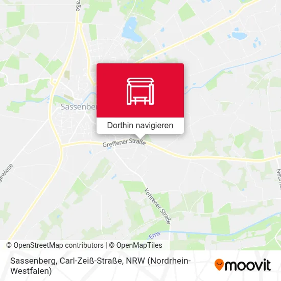 Sassenberg, Carl-Zeiß-Straße Karte