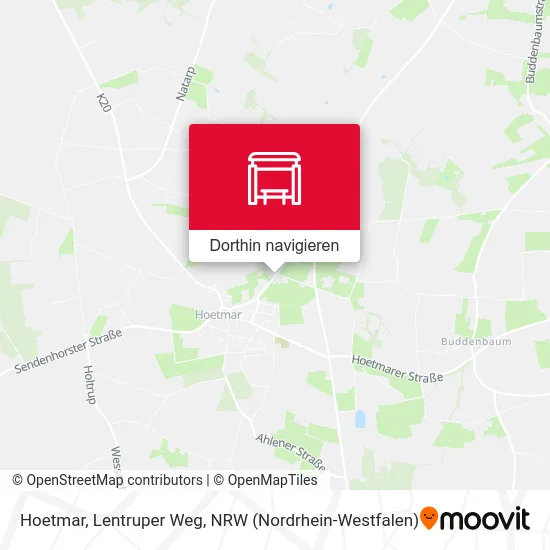 Hoetmar, Lentruper Weg Karte