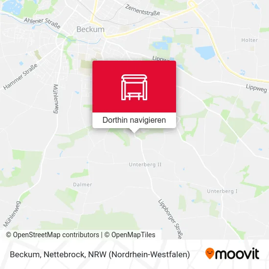 Beckum, Nettebrock Karte