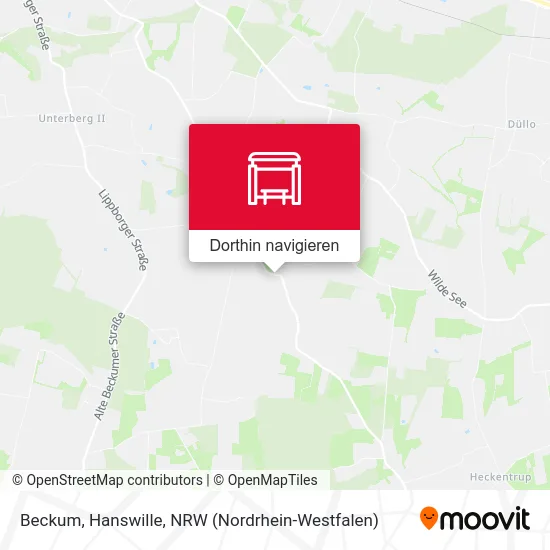 Beckum, Hanswille Karte