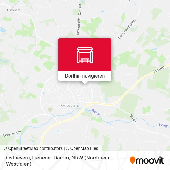 Ostbevern, Lienener Damm Karte