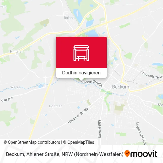 Beckum, Ahlener Straße Karte