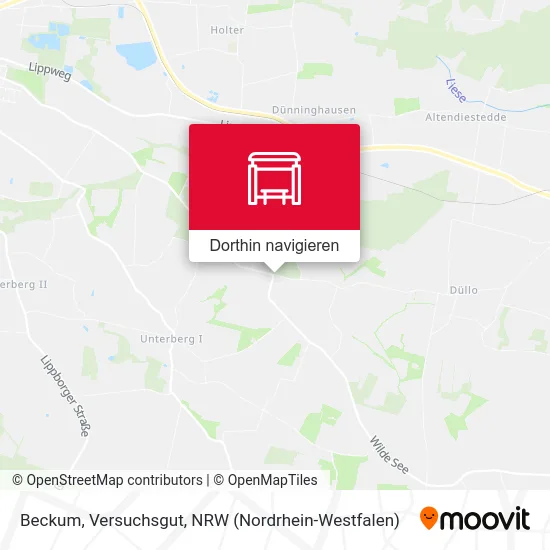 Beckum, Versuchsgut Karte