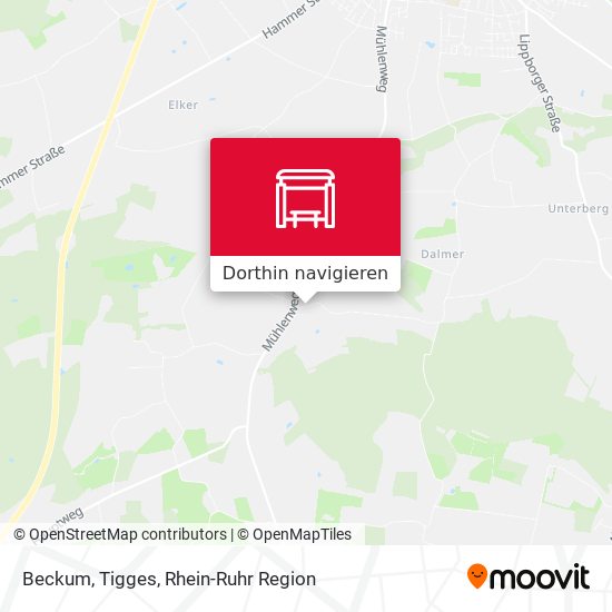 Beckum, Tigges Karte