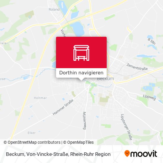 Beckum, Von-Vincke-Straße Karte