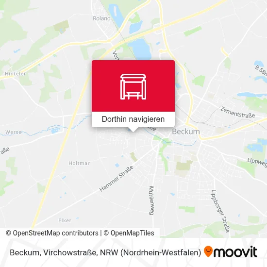 Beckum, Virchowstraße Karte