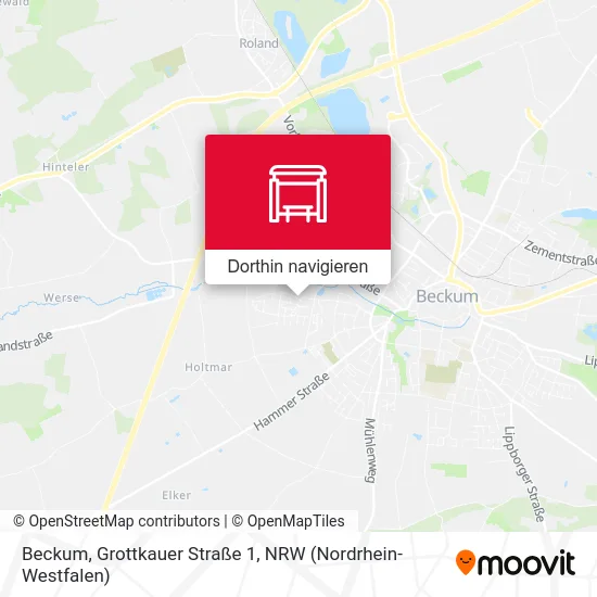 Beckum, Grottkauer Straße 1 Karte