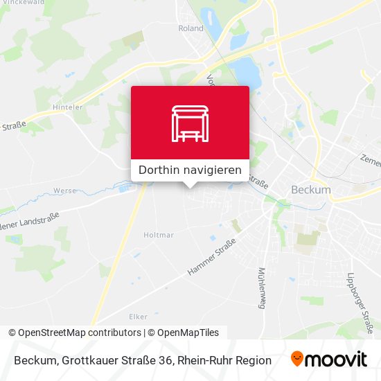 Beckum, Grottkauer Straße 36 Karte