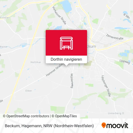 Beckum, Hagemann Karte