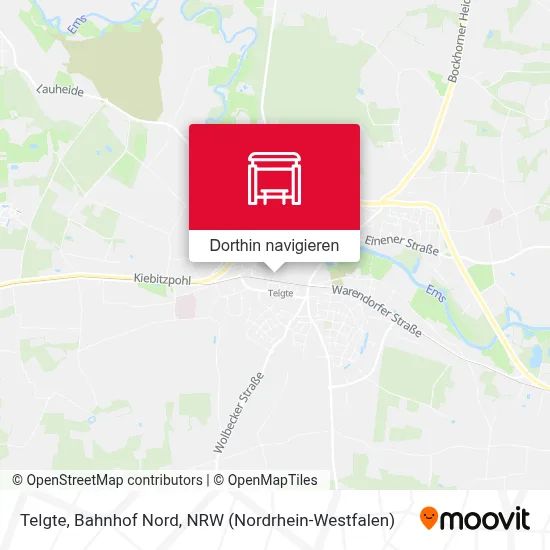 Telgte, Bahnhof Nord Karte