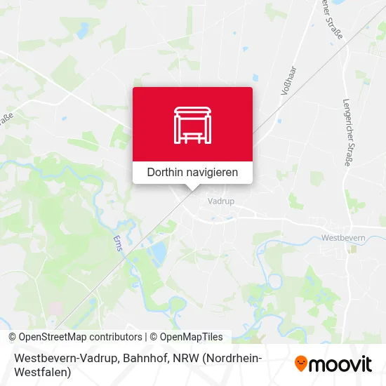 Westbevern-Vadrup, Bahnhof Karte