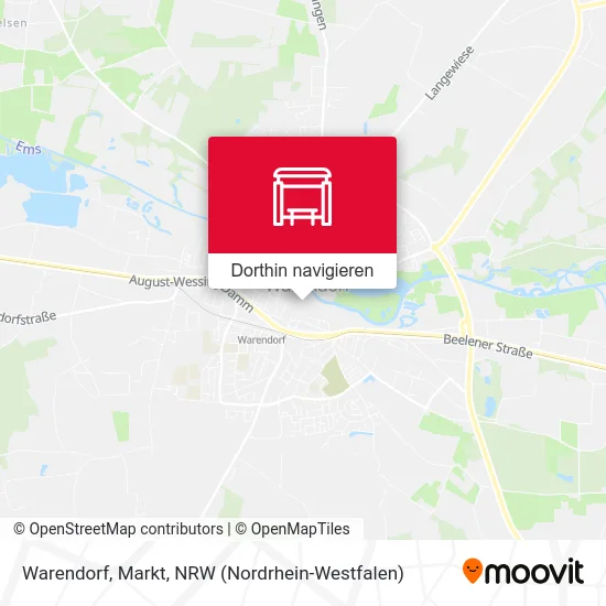 Warendorf, Markt Karte