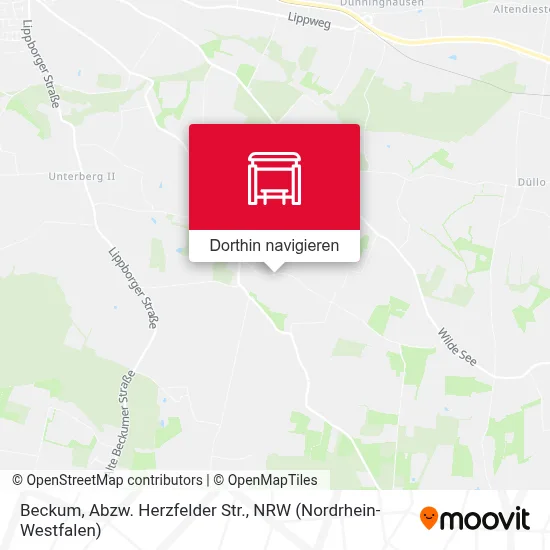 Beckum, Abzw. Herzfelder Str. Karte