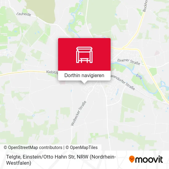 Telgte, Einstein/Otto Hahn Str Karte