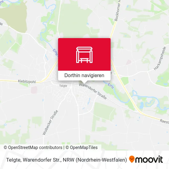 Telgte, Warendorfer Str. Karte