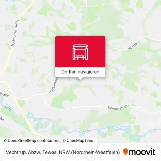 Vechtrup, Abzw. Tewes Karte