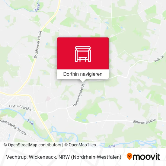 Vechtrup, Wickensack Karte