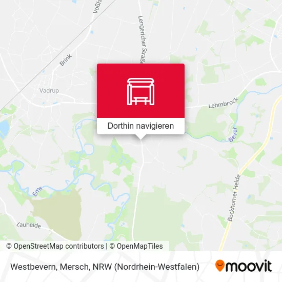 Westbevern, Mersch Karte