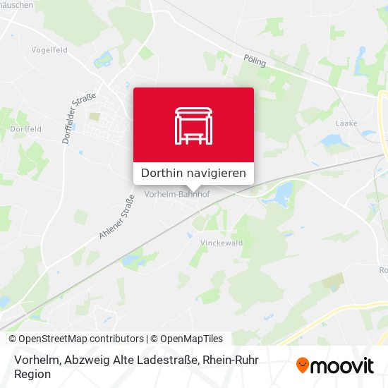Vorhelm, Abzweig Alte Ladestraße Karte