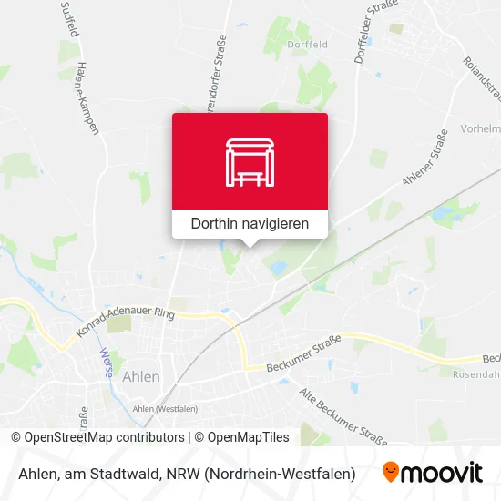 Ahlen, am Stadtwald Karte
