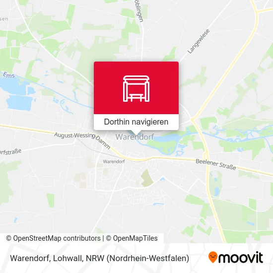Warendorf, Lohwall Karte