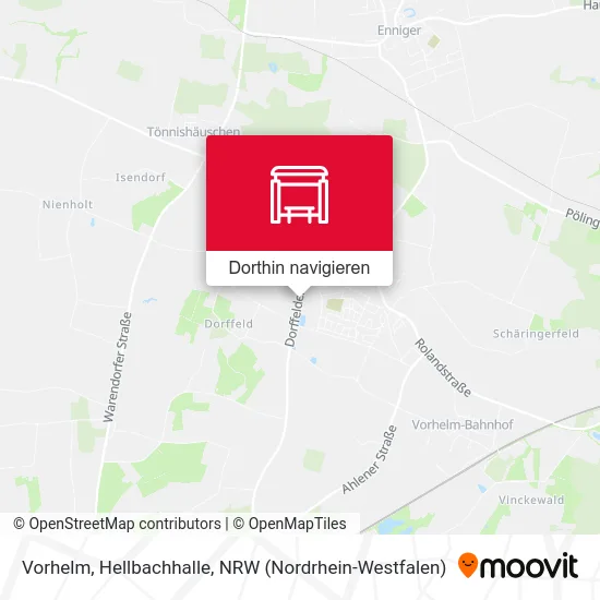 Vorhelm, Hellbachhalle Karte