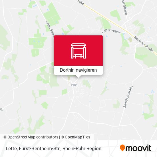 Lette, Fürst-Bentheim-Str. Karte