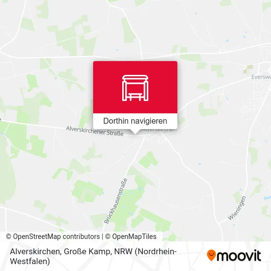 Alverskirchen, Große Kamp Karte