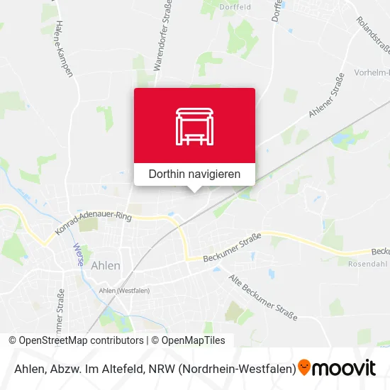 Ahlen, Abzw. Im Altefeld Karte