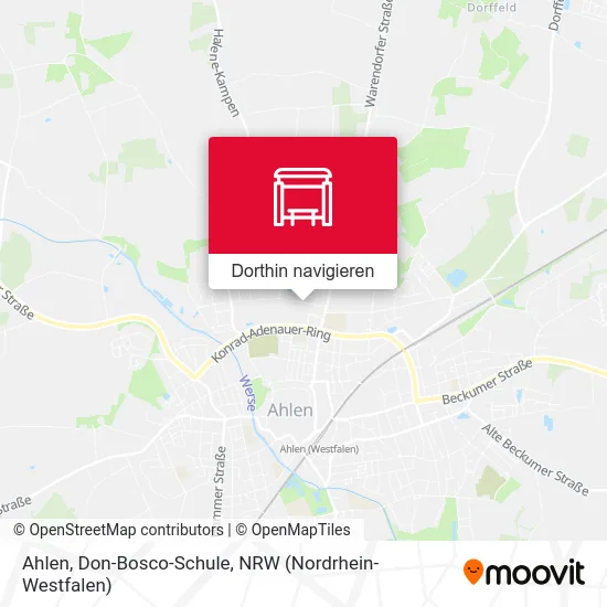 Ahlen, Don-Bosco-Schule Karte