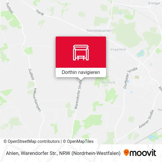 Ahlen, Warendorfer Str. Karte