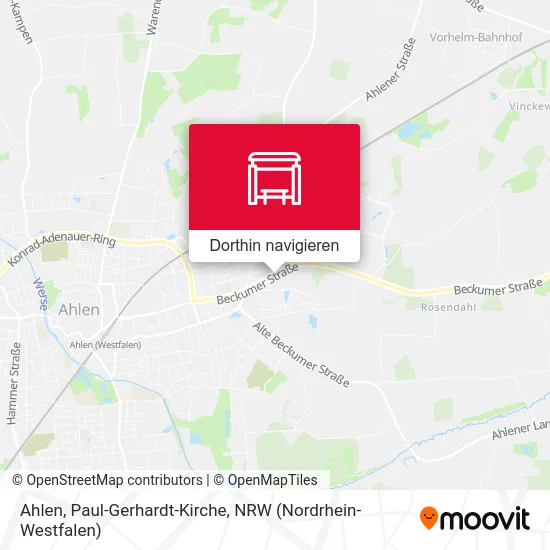 Ahlen, Paul-Gerhardt-Kirche Karte