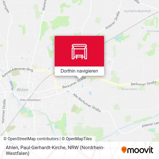 Ahlen, Paul-Gerhardt-Kirche Karte