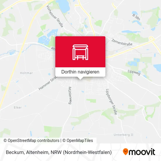 Beckum, Altenheim Karte