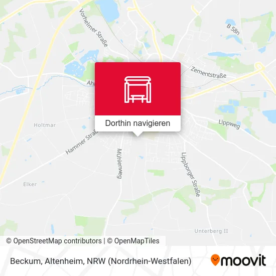 Beckum, Altenheim Karte